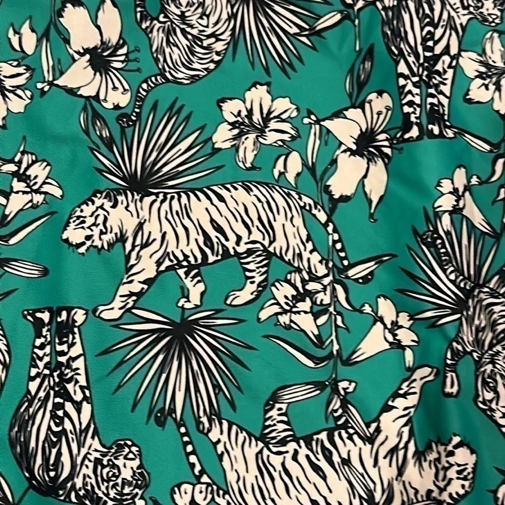 Vigoss Kids Swim One Piece - Green and Black Floral